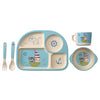 Image of Baby Bamboo Fiber Feeding Dinner Set